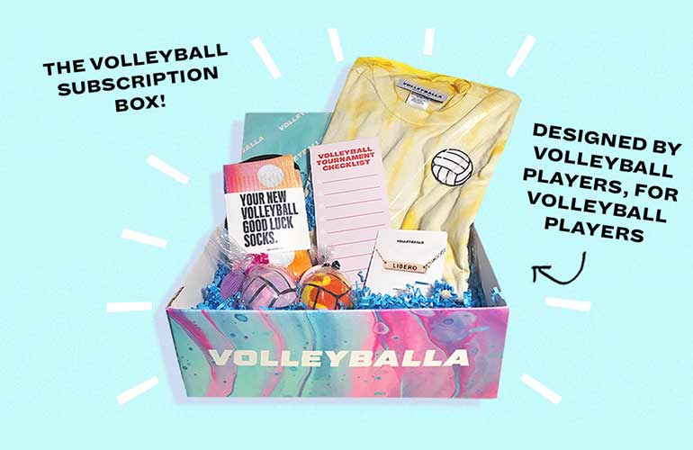 Volleyballa Subscription Box For Volleyball Players and Sports Fans